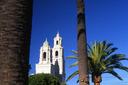 South from downtown is the sunny Mission District with Mission Street running through the heart of it.  Here, the towers of the historic Mission Dolores rise with the palms running the length of Dolores Street.  The Mission is San Frans Spanish or Latino neighbourhood.